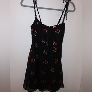 For love and lemons cherry print dress